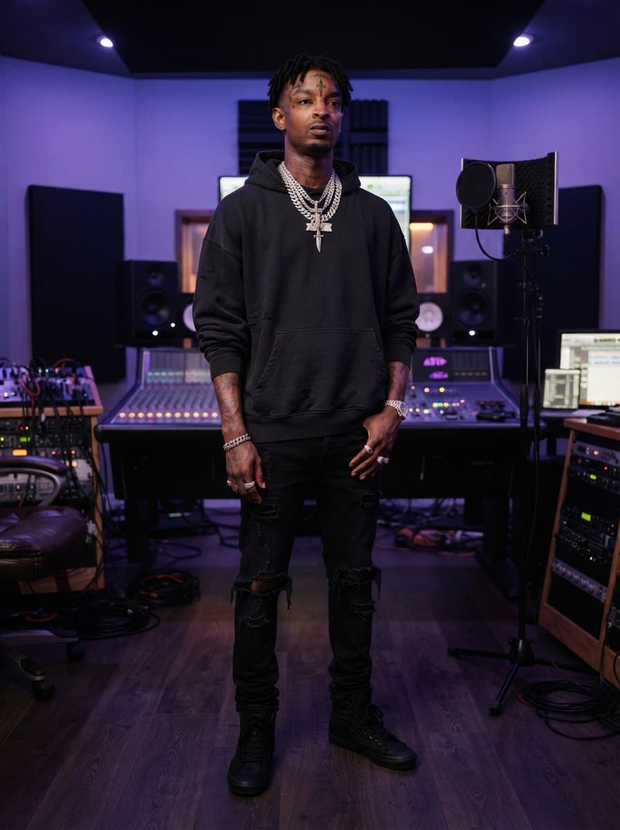 21 Savage costume — example look