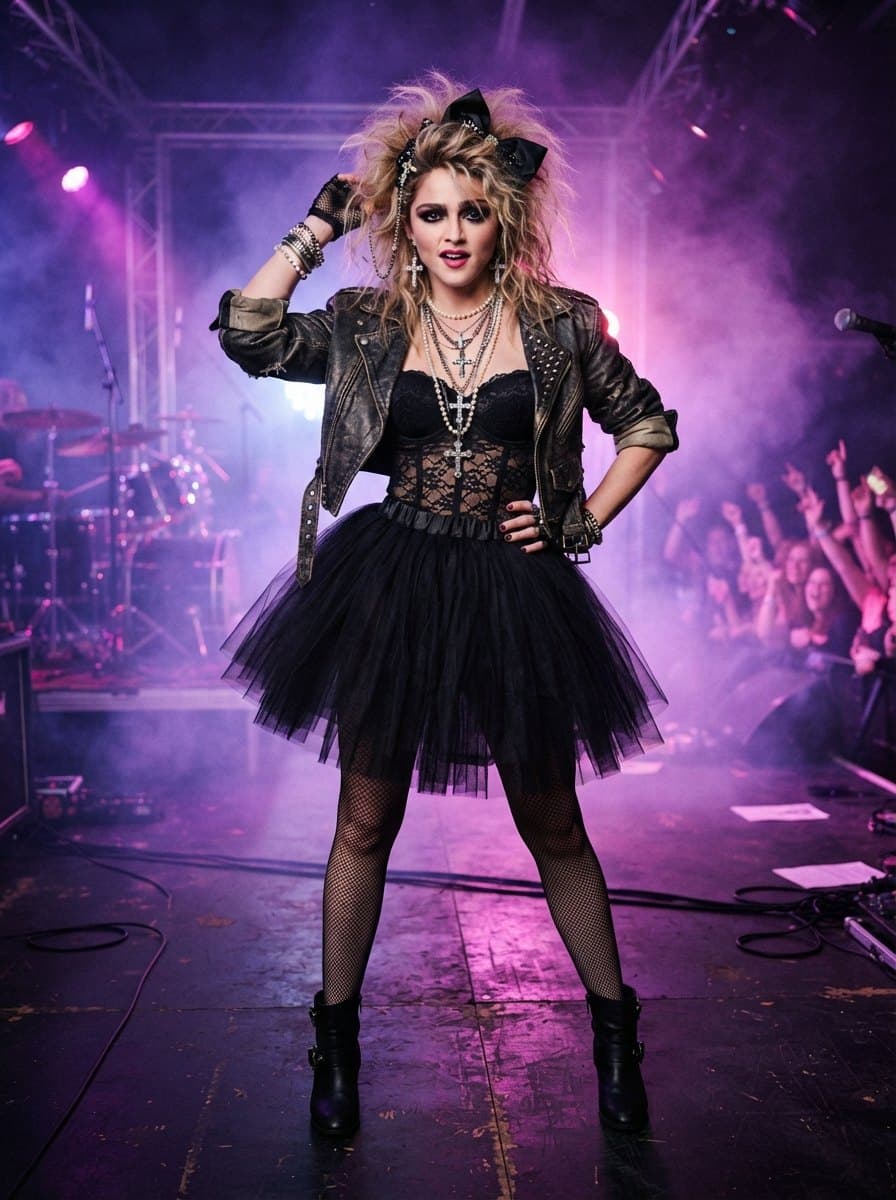 80s Madonna costume — example look