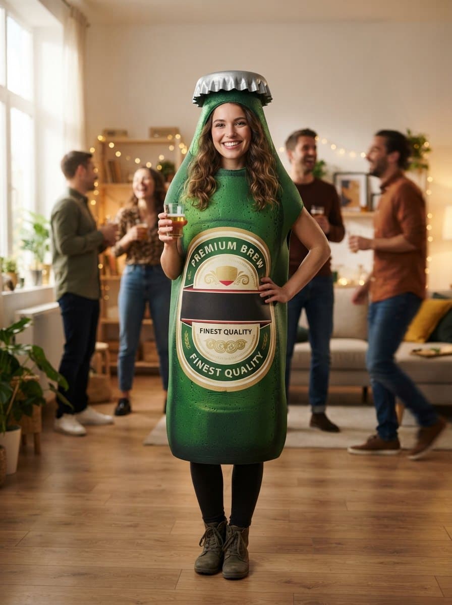 Alcohol costume — example look