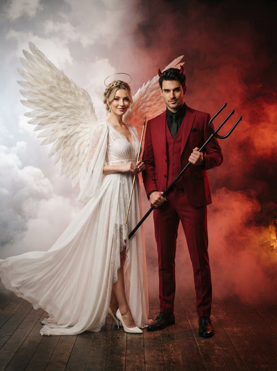 Angel and Devil costume — example look