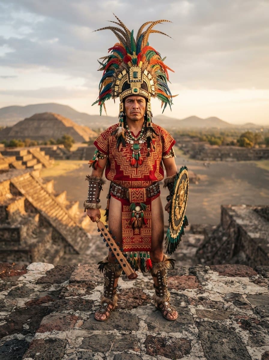 Aztec Warrior costume — example look
