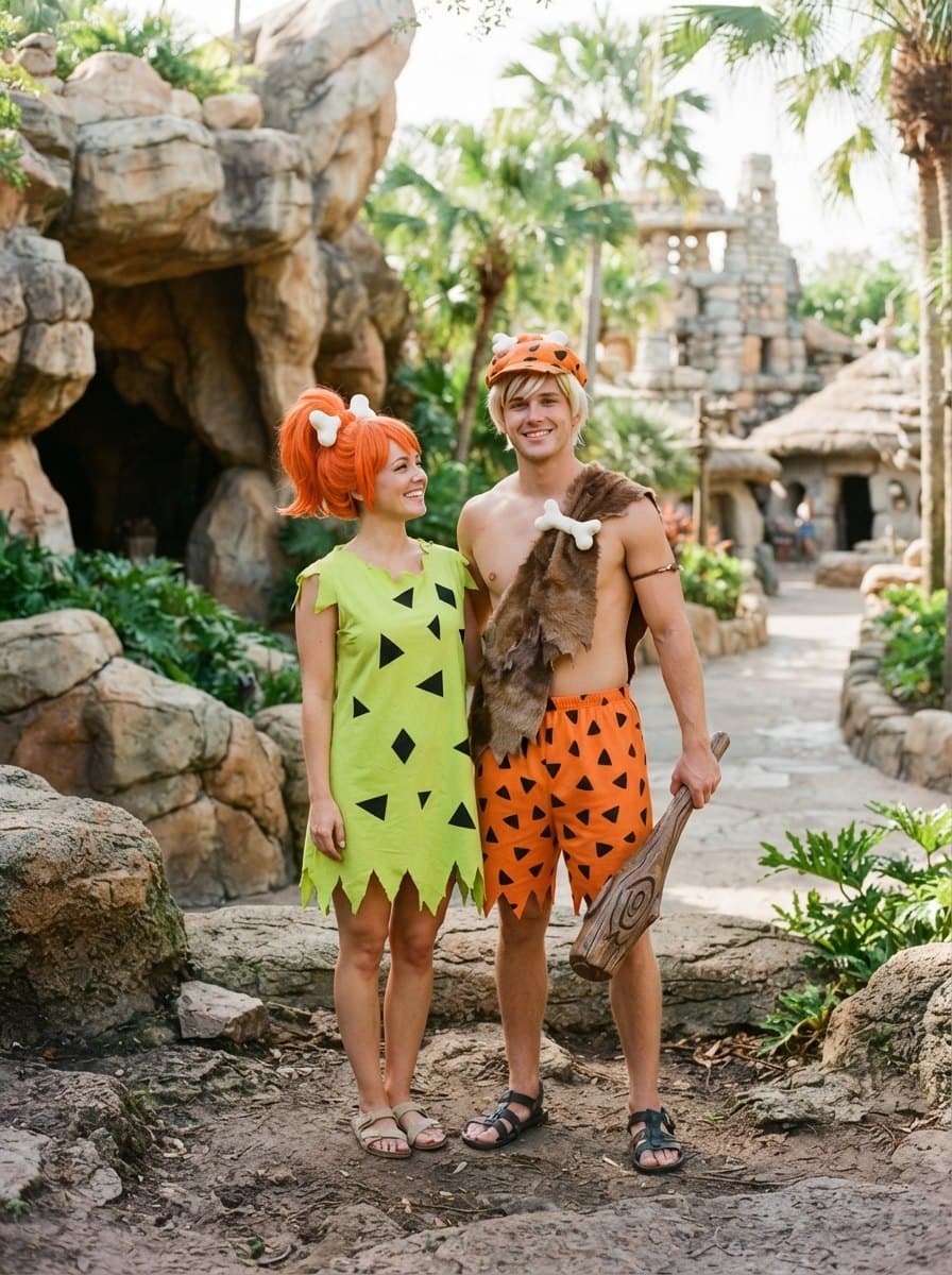 Bamm-Bamm and Pebbles costume