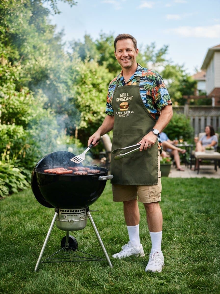 BBQ Dad costume — example look