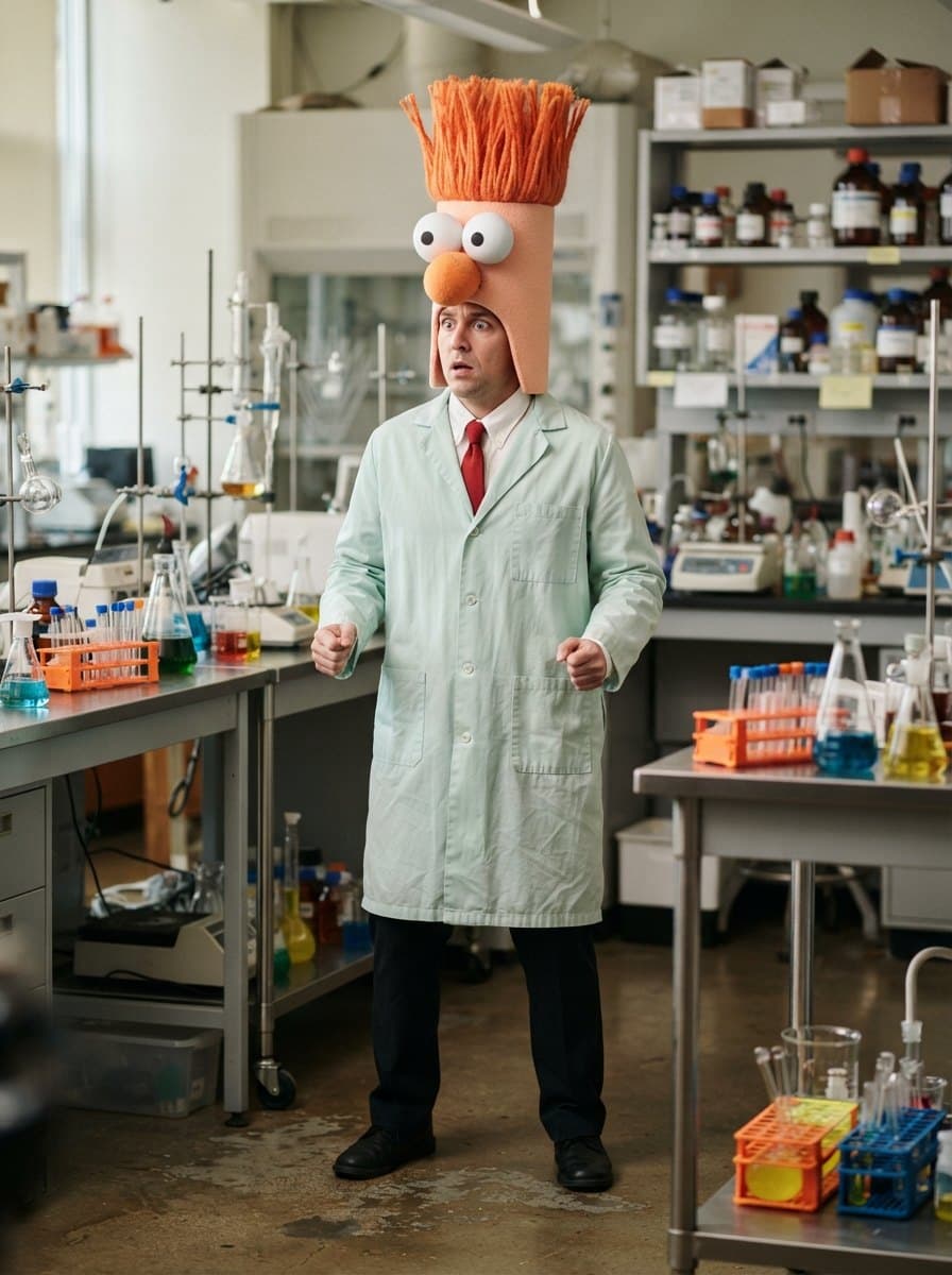 Beaker costume — example look