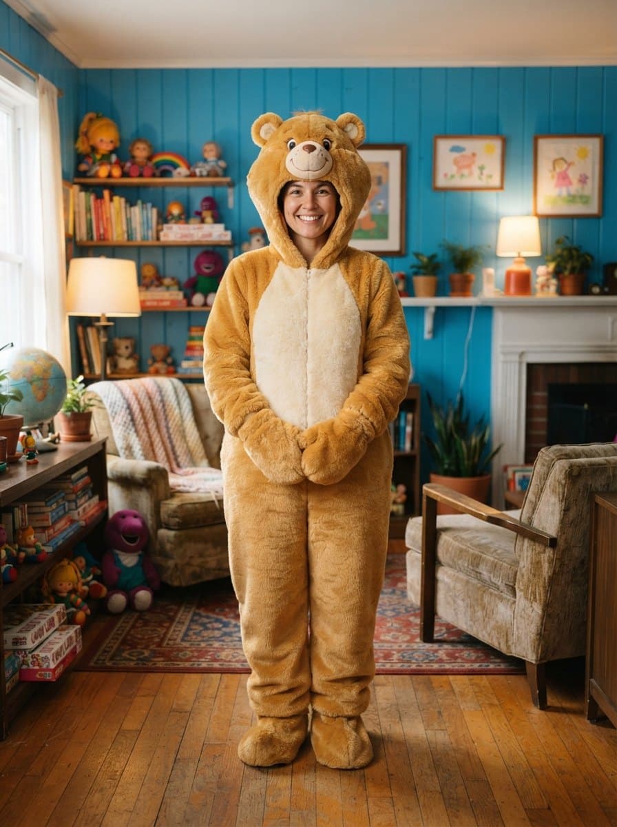 Bear in the Big Blue House costume — example look