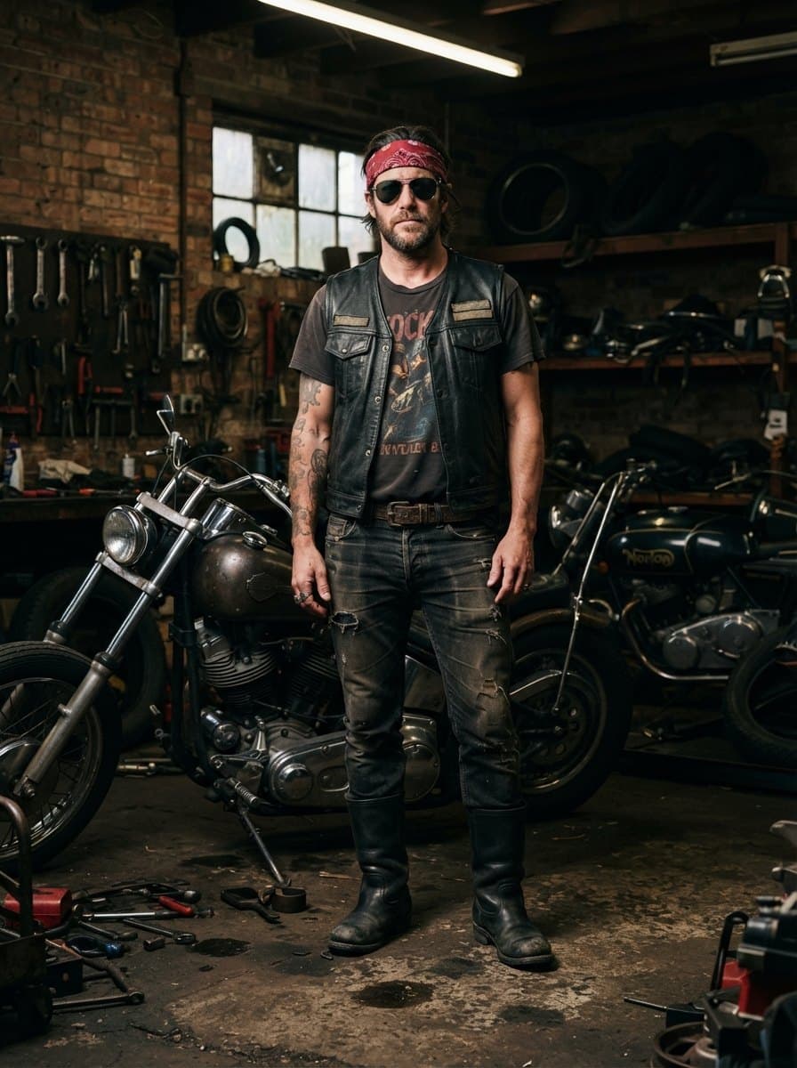 Biker costume — example look