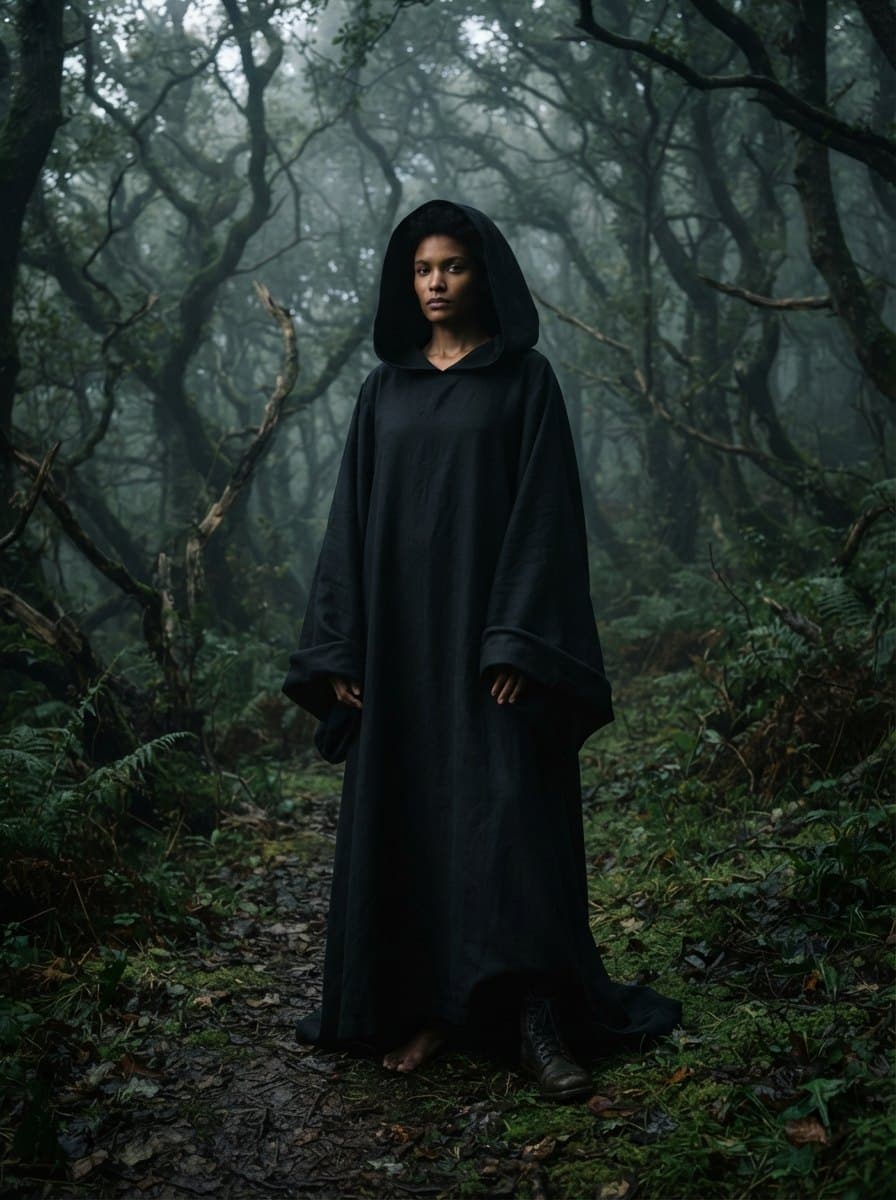 Black Costume Robe costume — example look