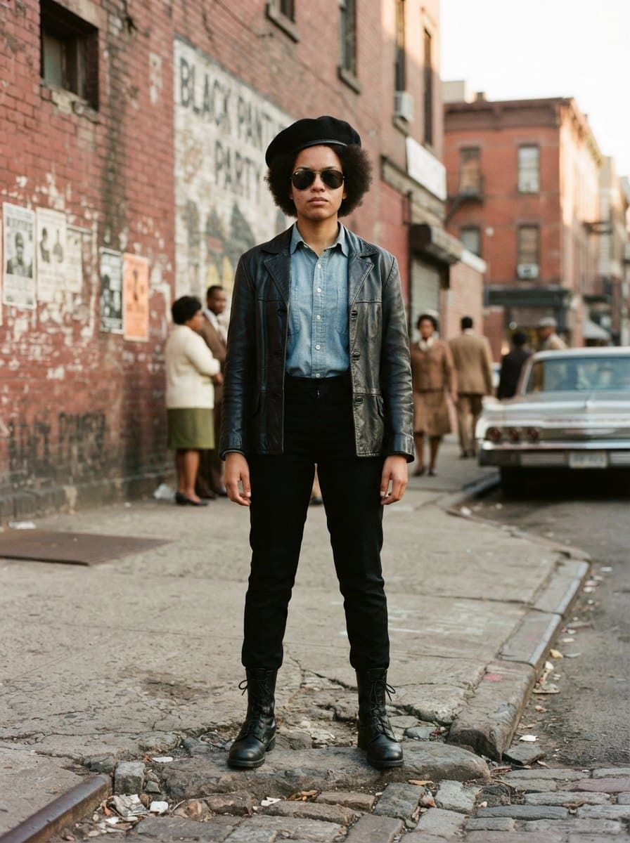 Black Panther Party costume — example look