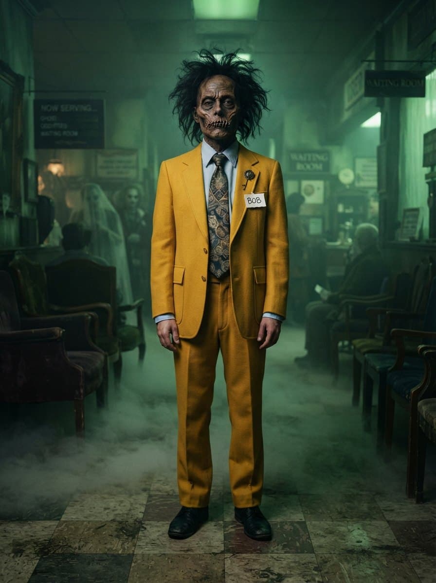 Bob from Beetlejuice costume — example look