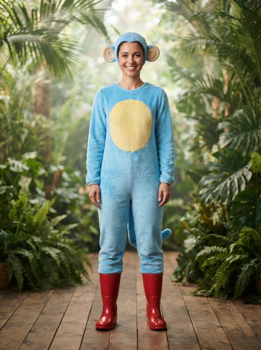 Boots the Monkey costume — example look