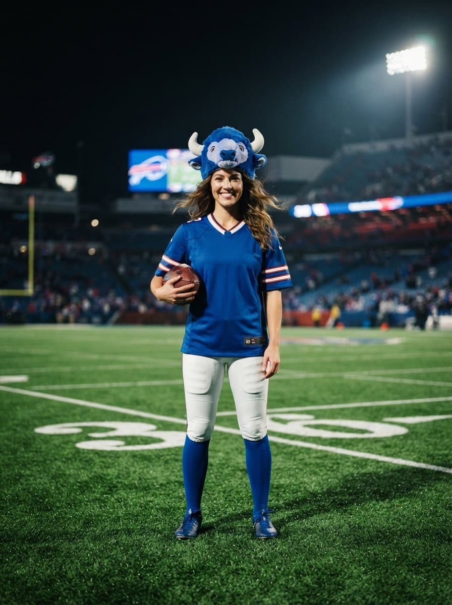 Buffalo Bills costume — example look
