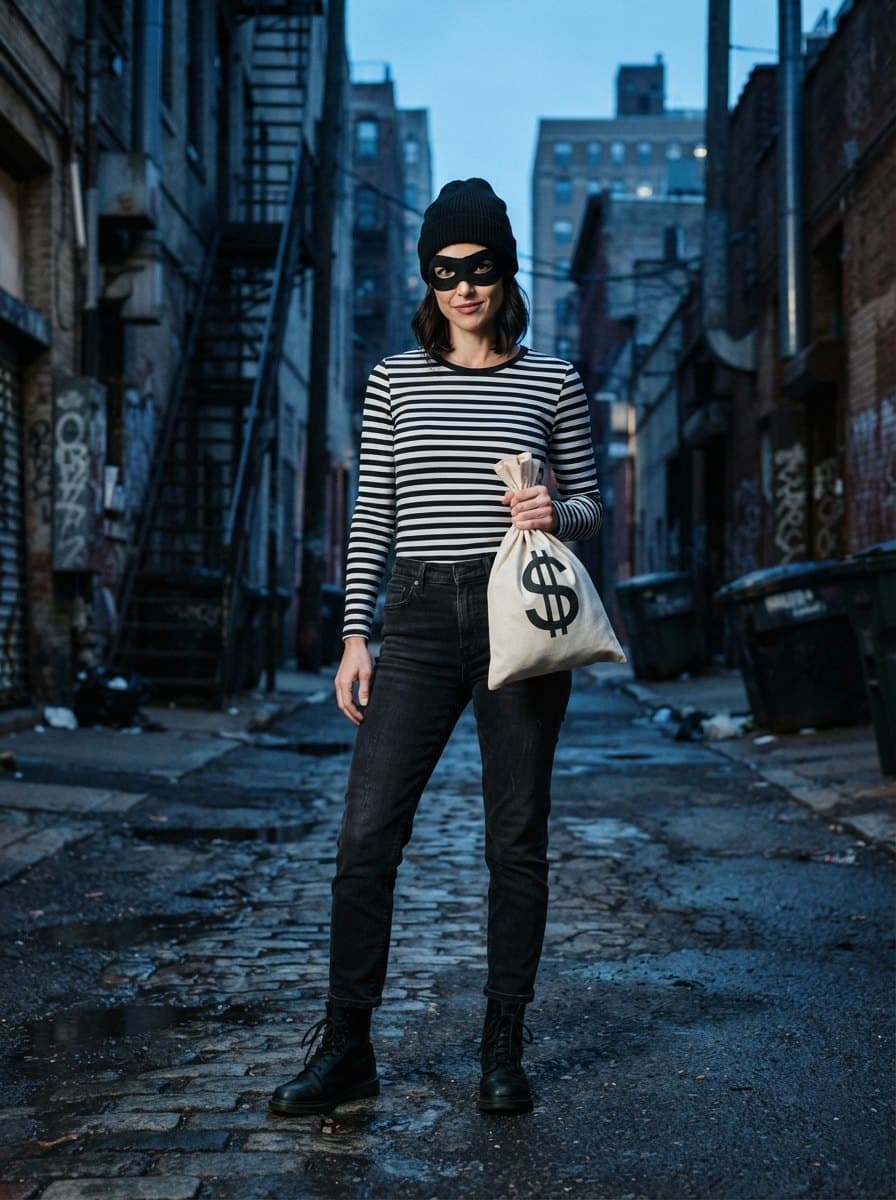 Burglar costume — example look