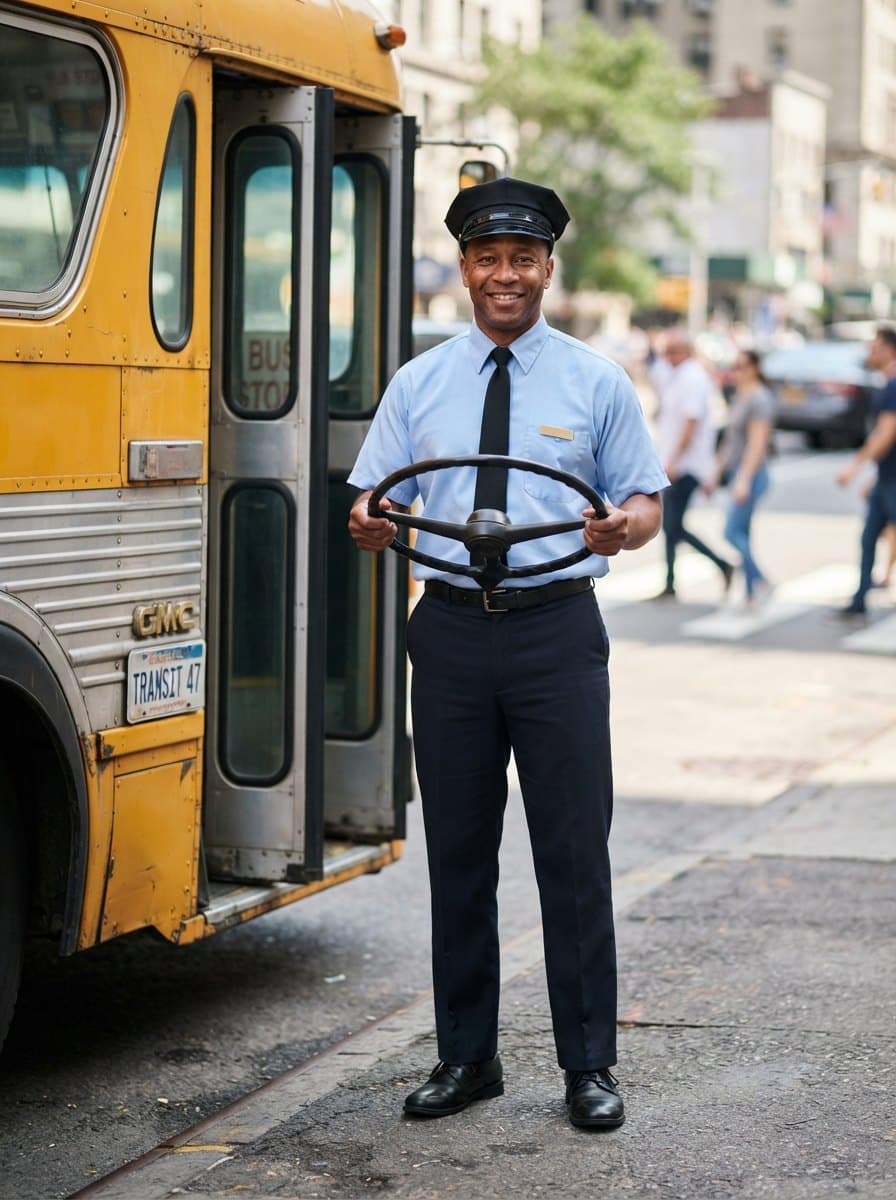 Bus Driver costume — example look