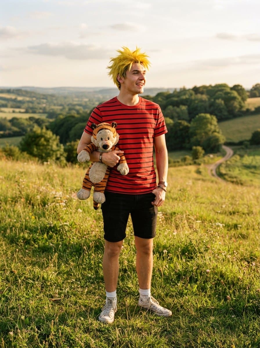 Calvin and Hobbes costume — example look