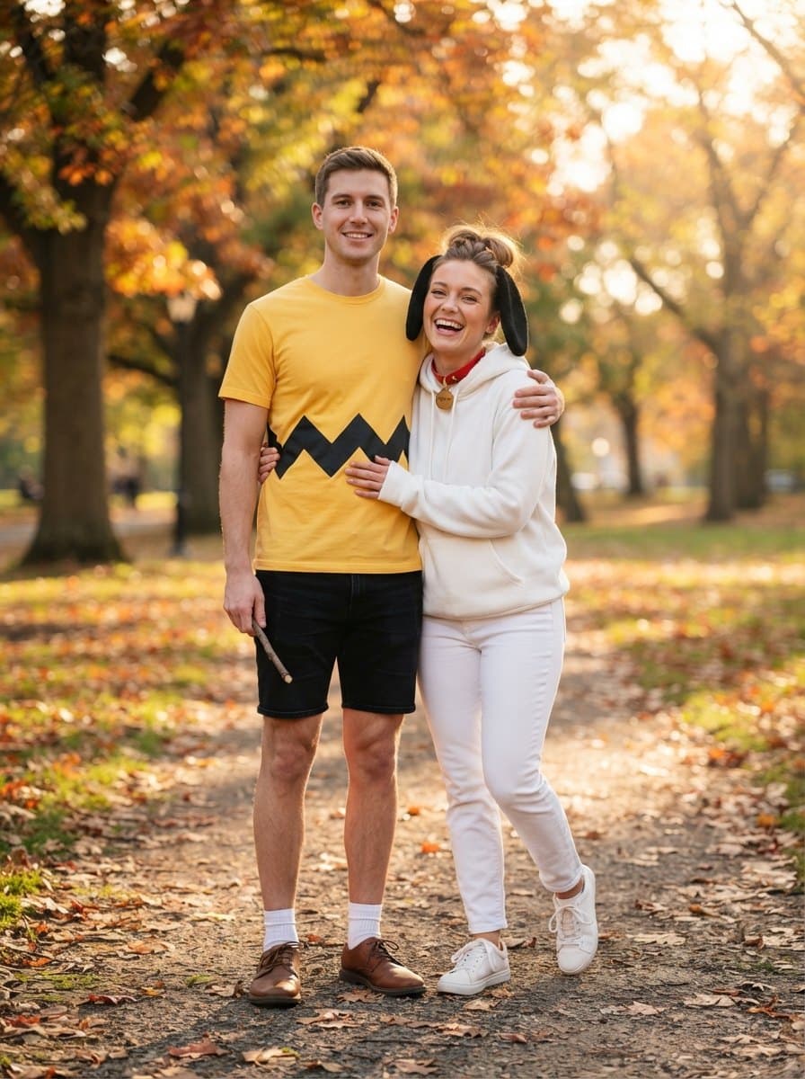 Charlie Brown and Snoopy costume