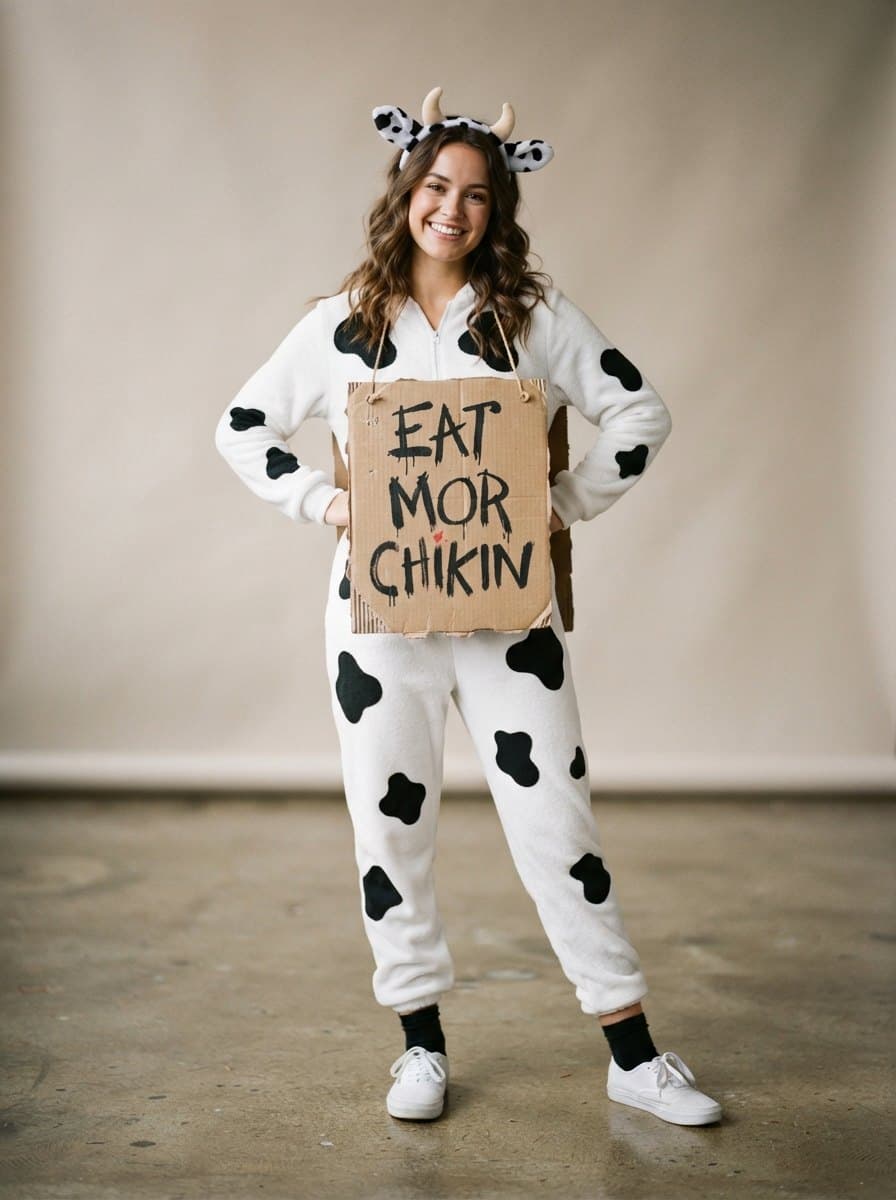 Chick-fil-A costume — example look