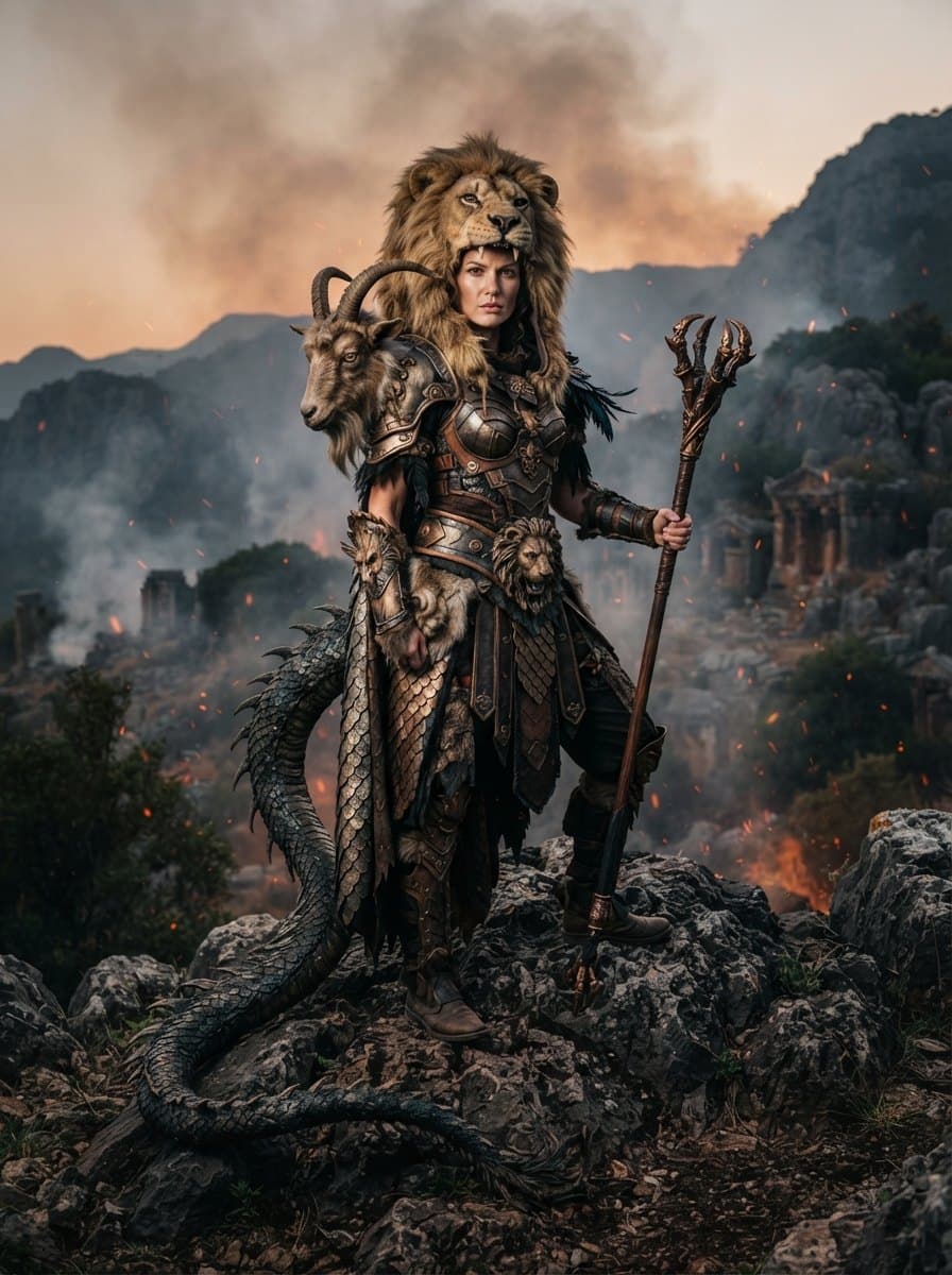 Chimera costume — example look