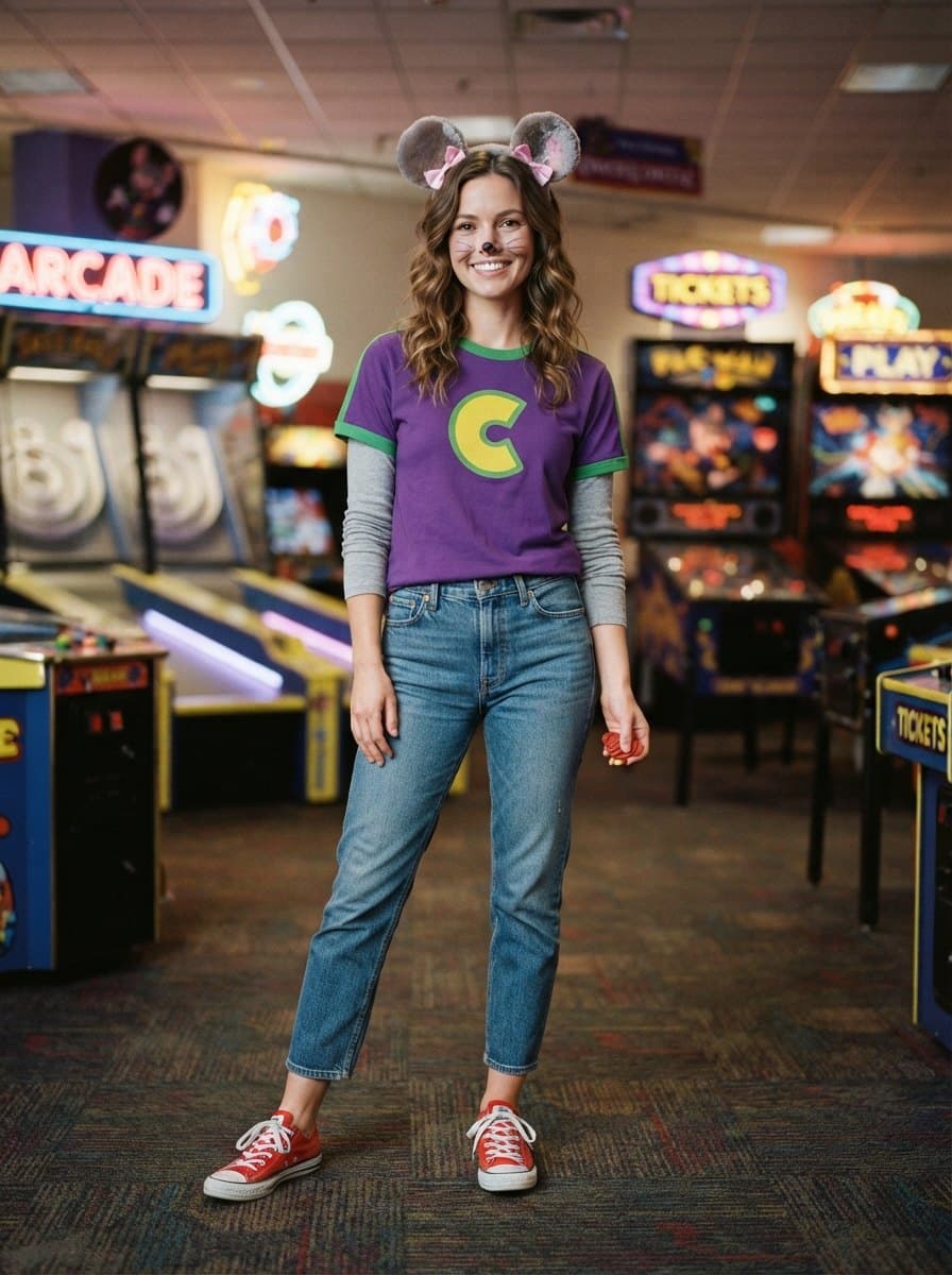 Chuck E. Cheese costume — example look