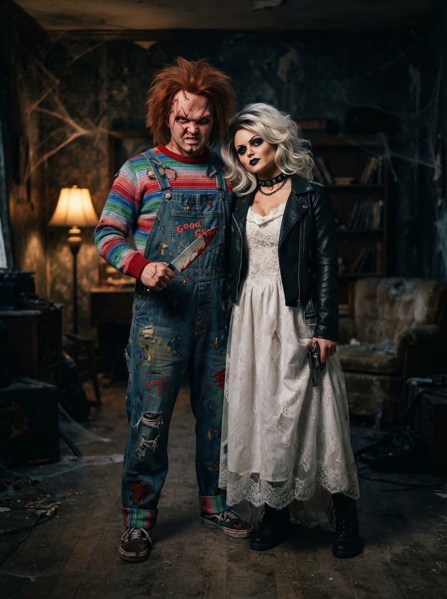 Chucky and Tiffany Couples Costumes costume