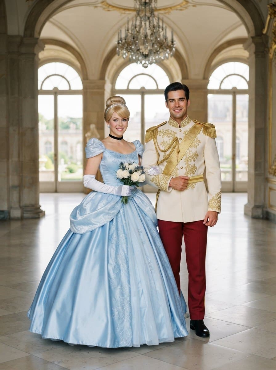 Cinderella and Prince Charming costume — example look