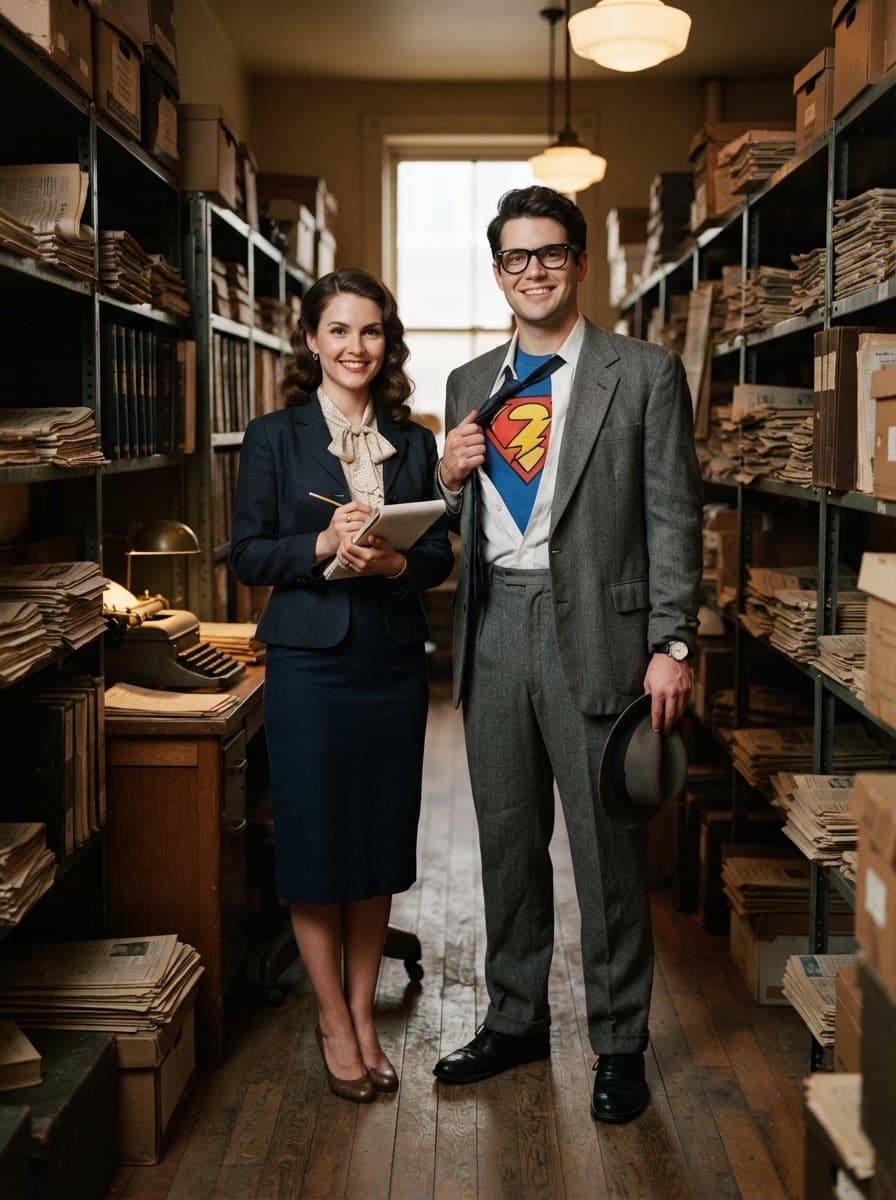 Clark Kent and Lois Lane costume — example look