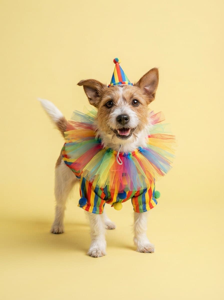 Clown Dog Costume costume