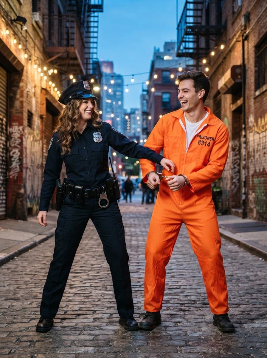 Cop and Inmate costume