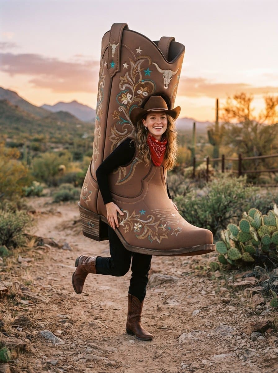 Cowboy Boot costume — example look