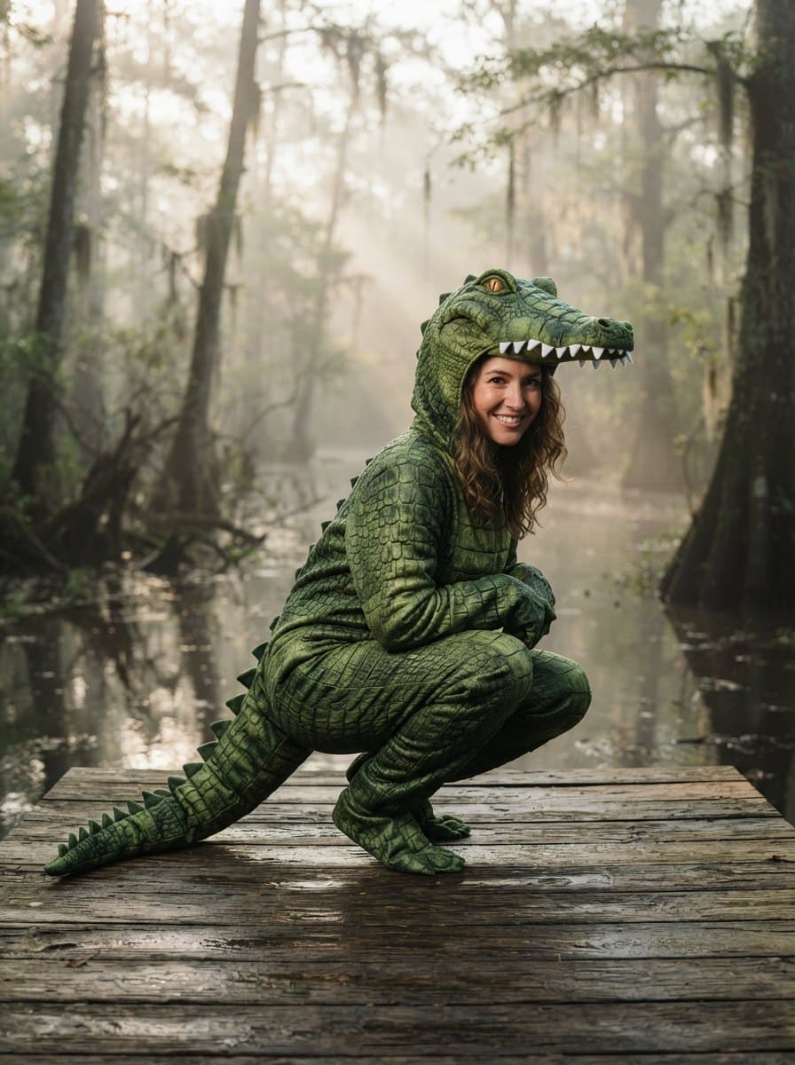 Crocodile costume — example look