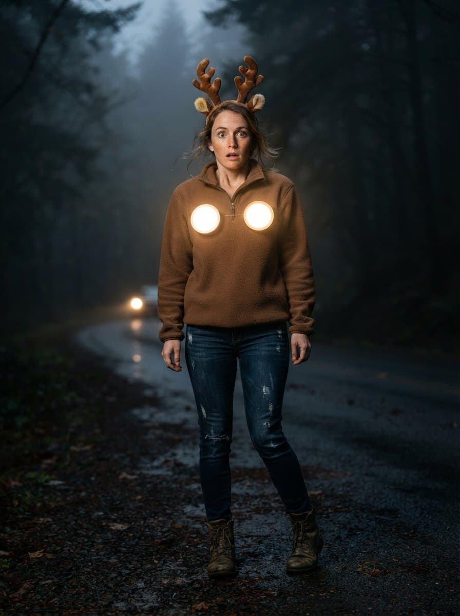 Deer in Headlights costume