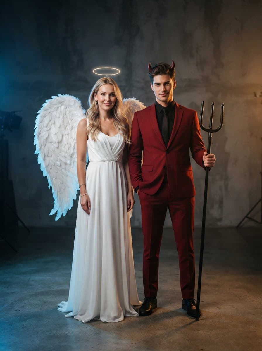 Devil and Angel costume