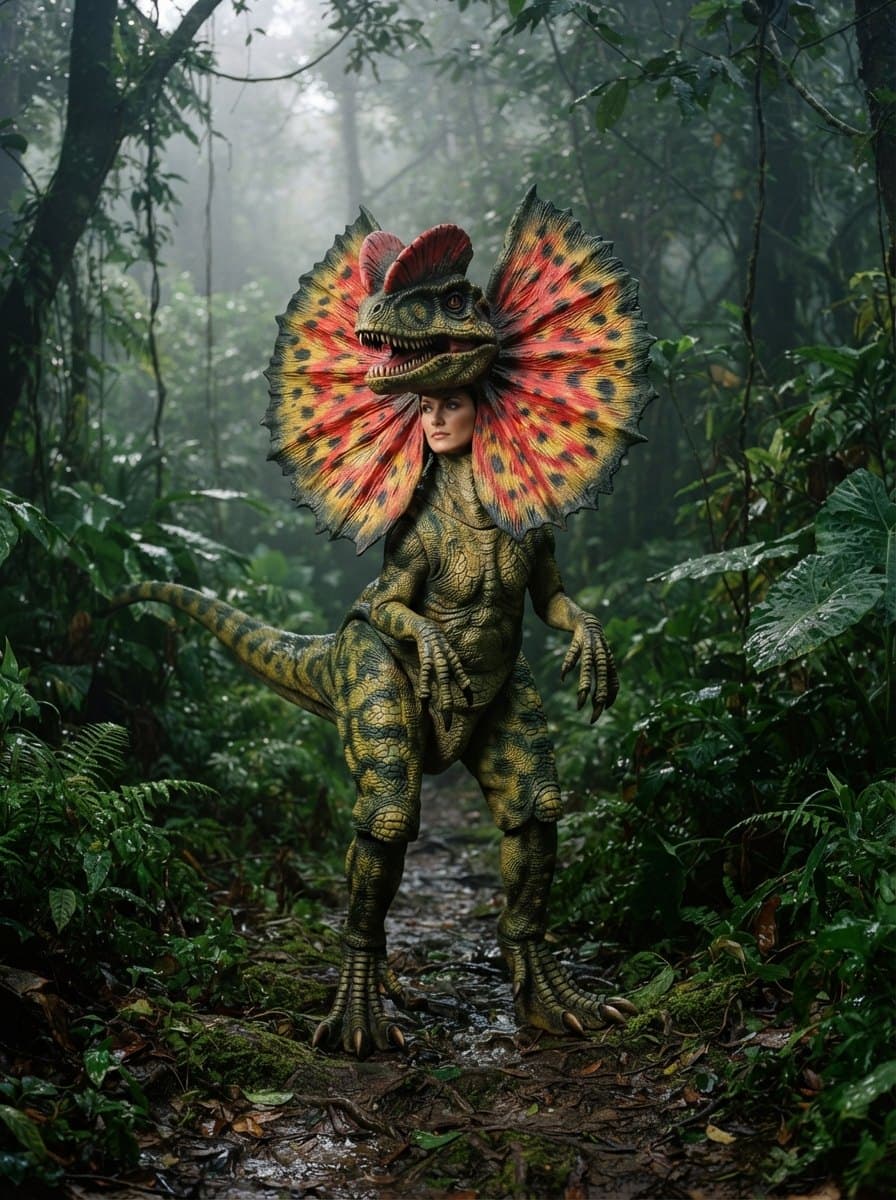 Dilophosaurus costume