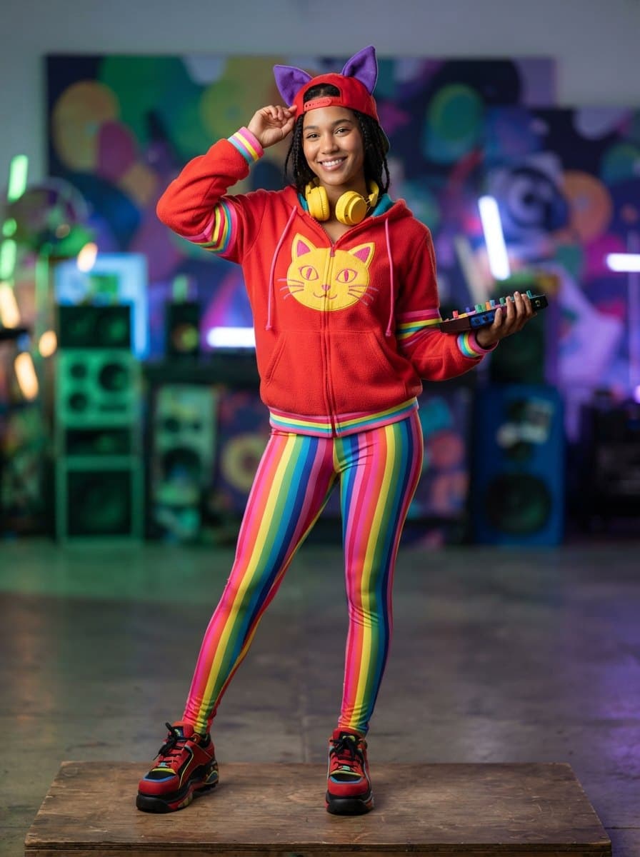DJ Catnip costume — example look