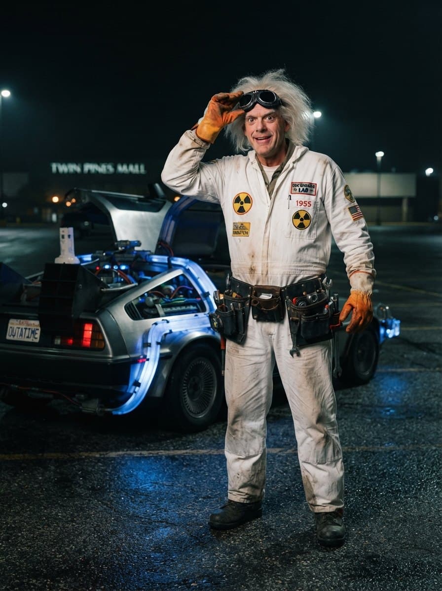 Doc Brown costume — example look