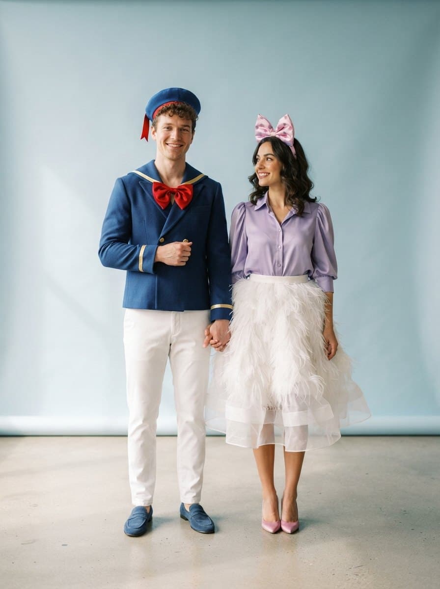 Donald and Daisy Duck costume — example look