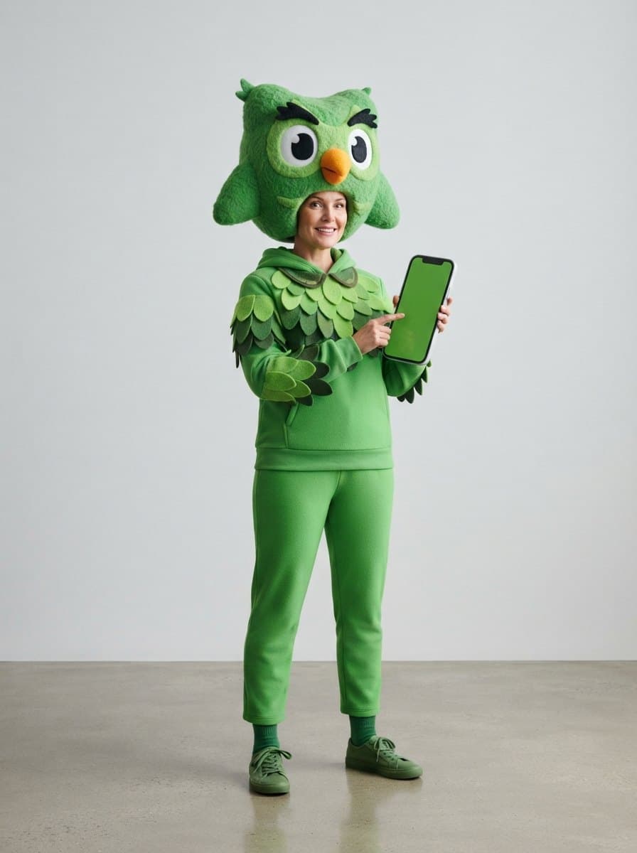 Duolingo Owl costume — example look