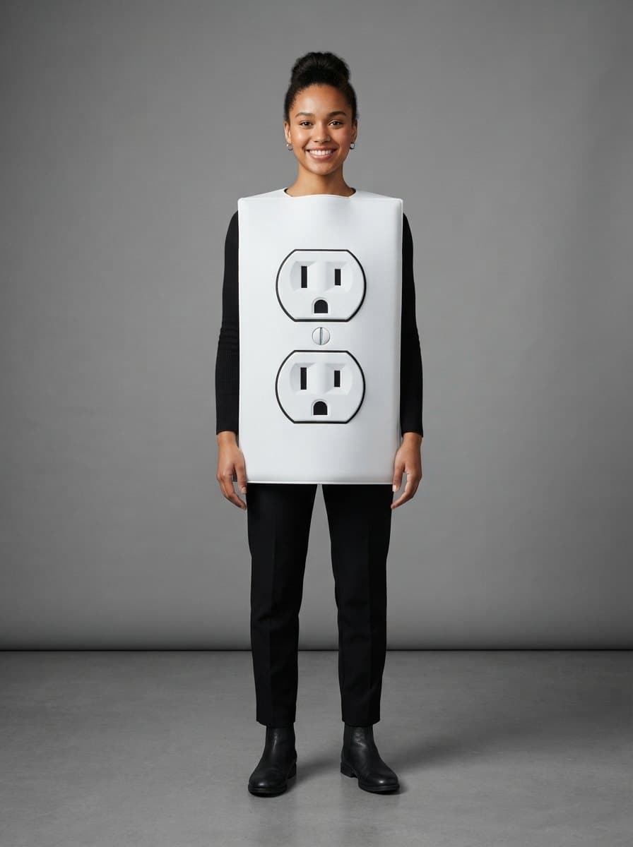 Electrical Outlet costume — example look