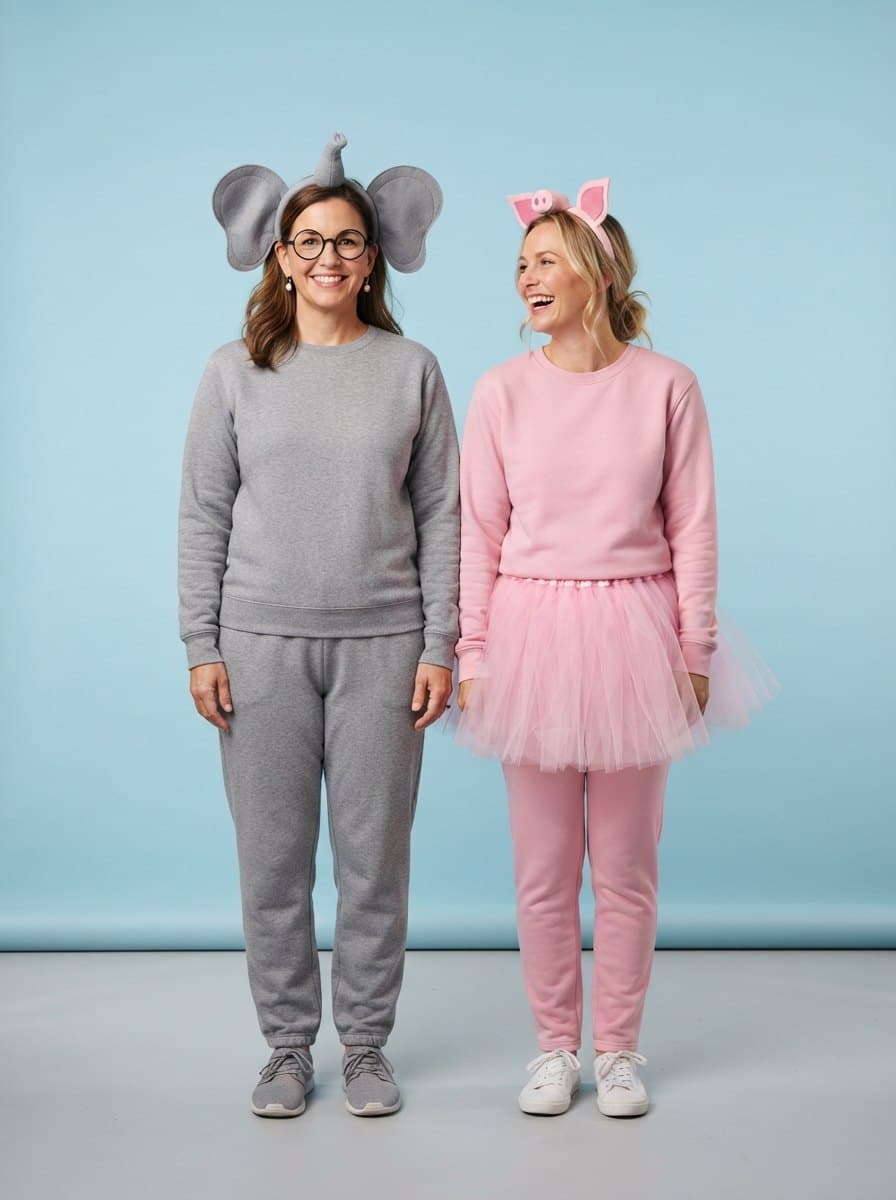 Elephant and Piggie costume