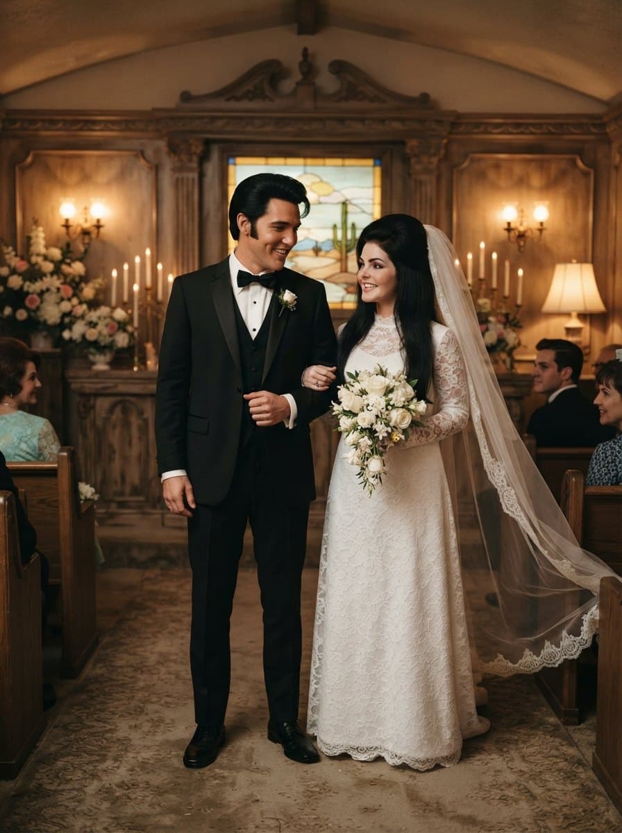 Elvis and Priscilla costume — example look