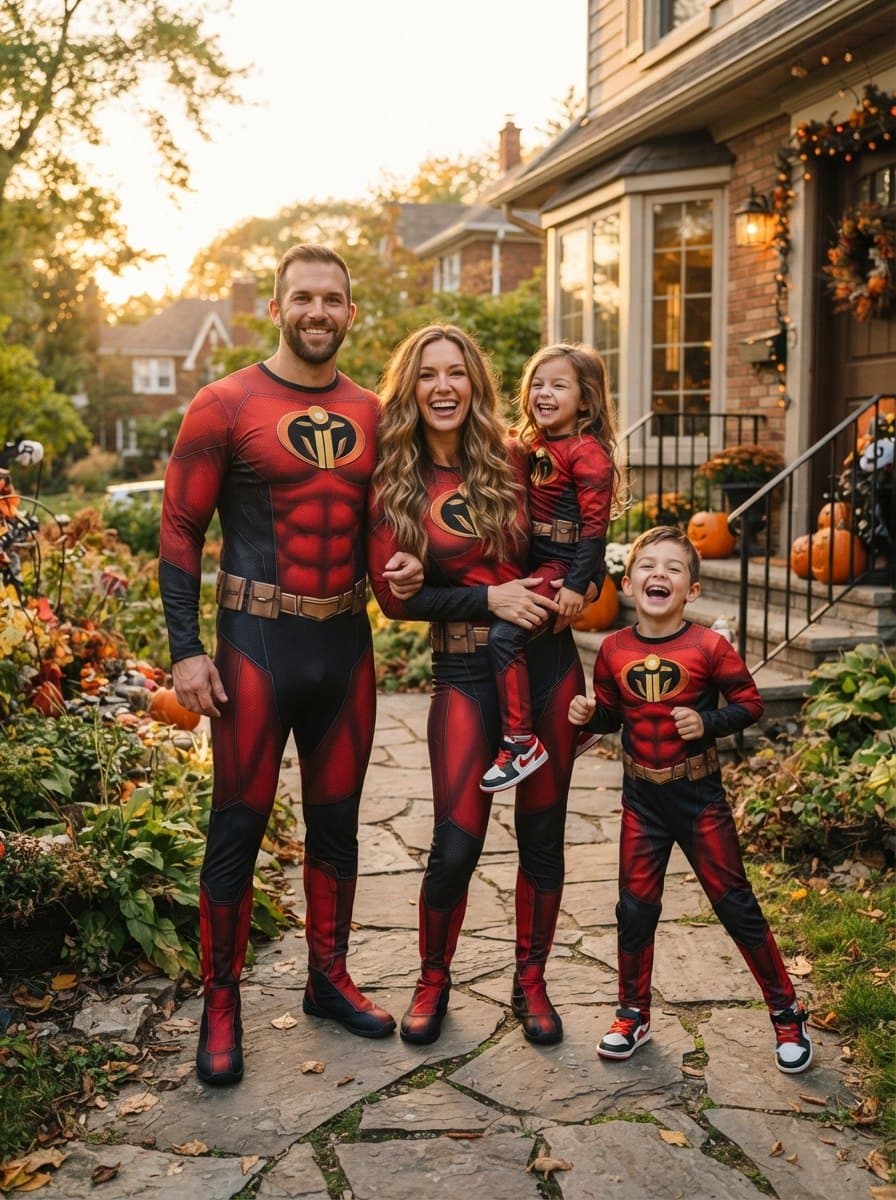 Family of 4 Costumes costume