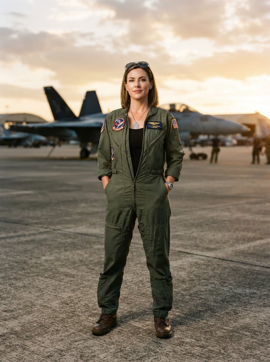 Female Top Gun costume