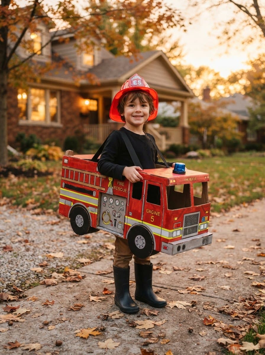 Fire Truck costume — example look