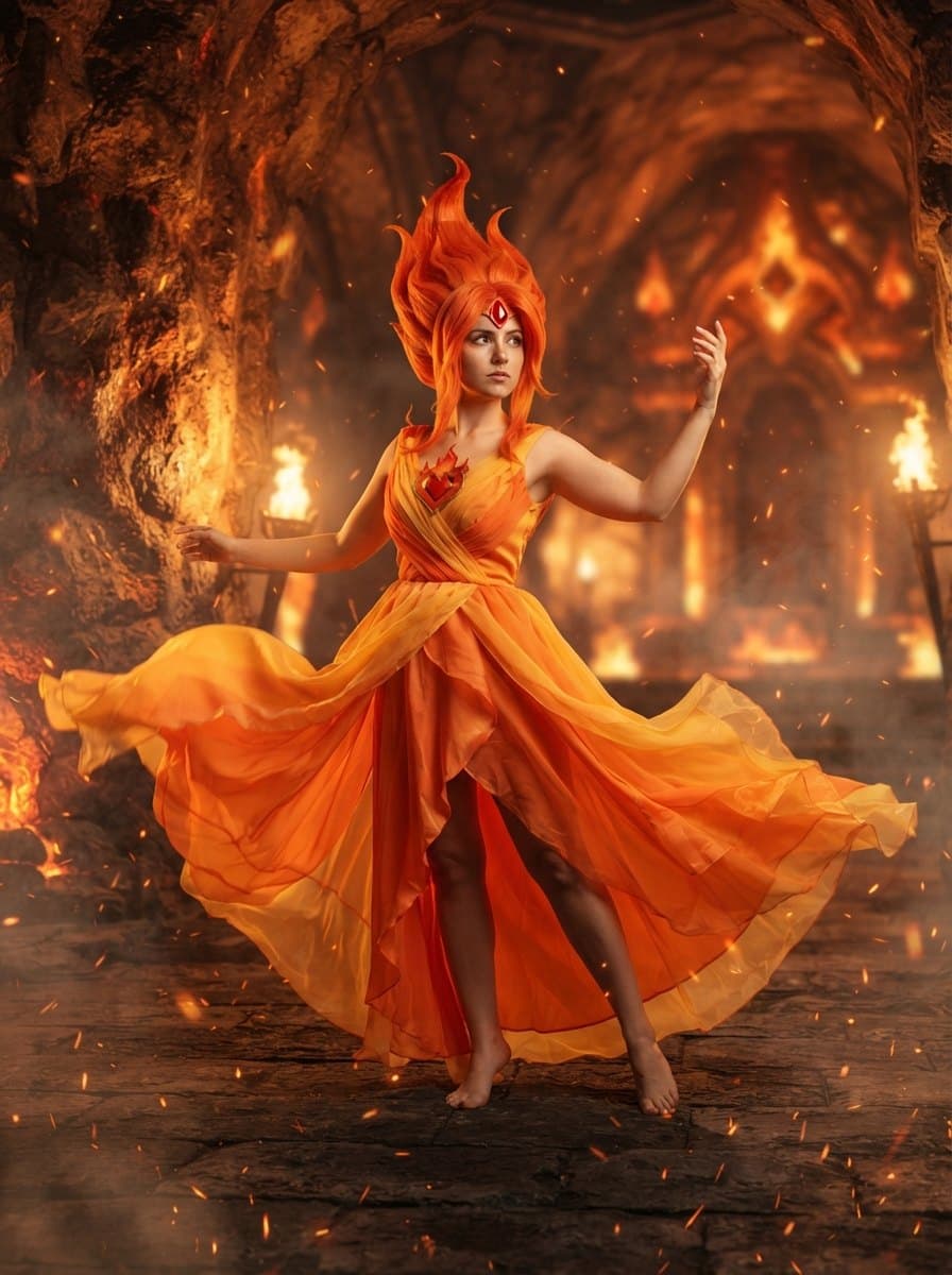Flame Princess costume
