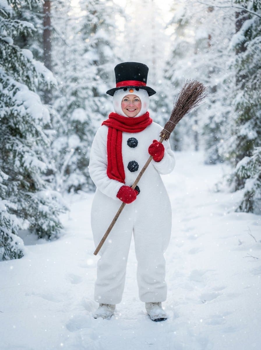 Frosty the Snowman costume — example look
