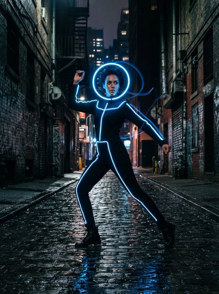 Glow Stick costume — example look