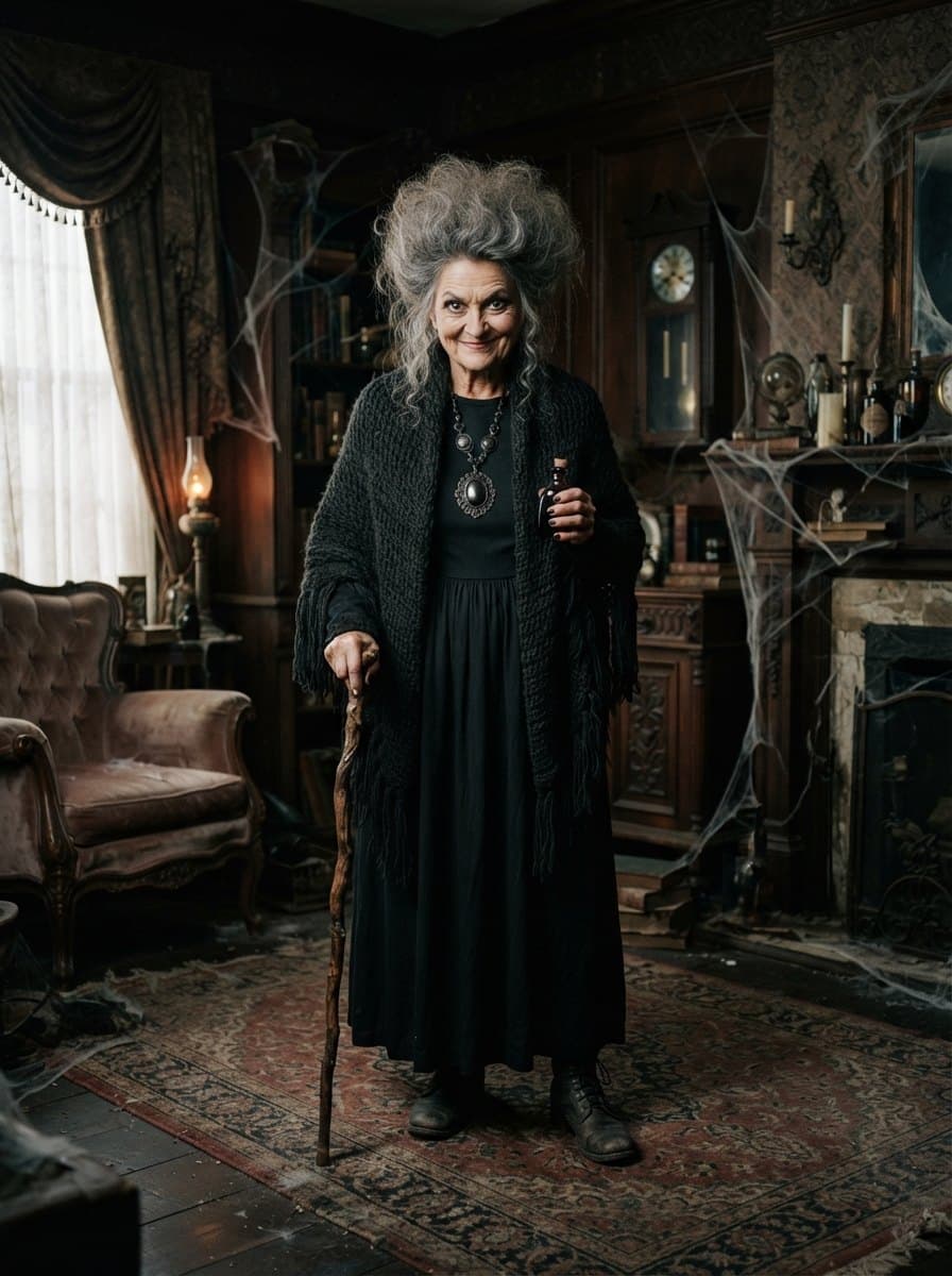 Grandmama Addams costume — example look