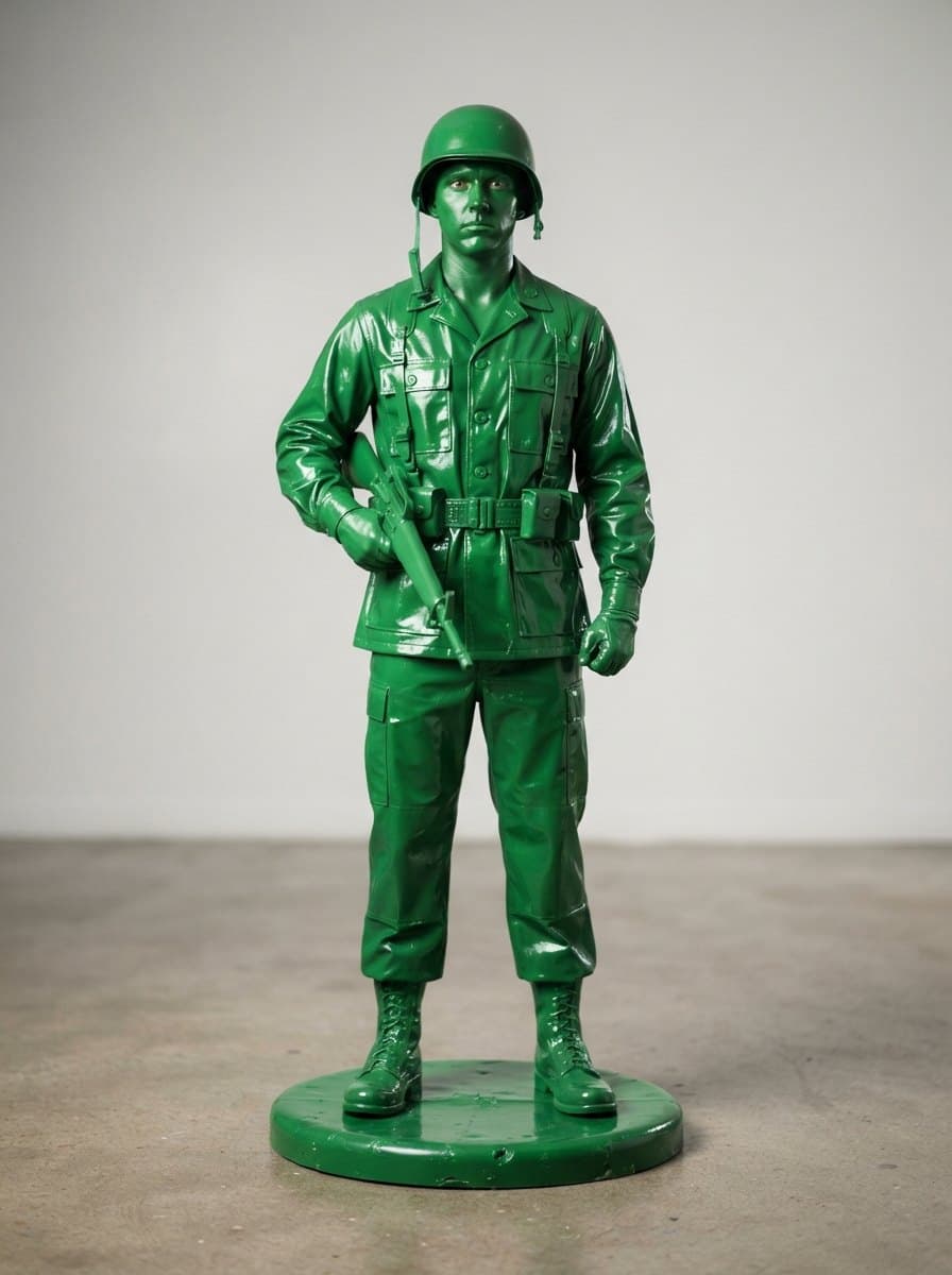 Green Army Man costume — example look