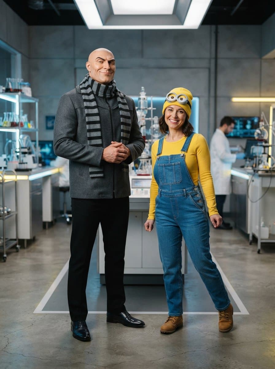 Gru and Minion costume — example look