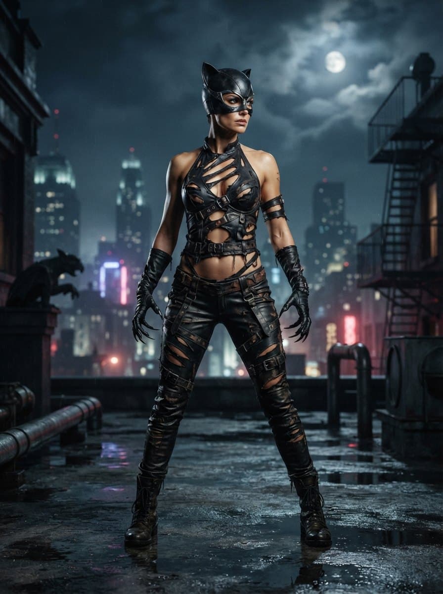 Halle Berry Catwoman costume — example look