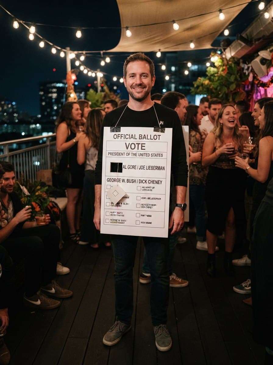 Hanging Chad costume